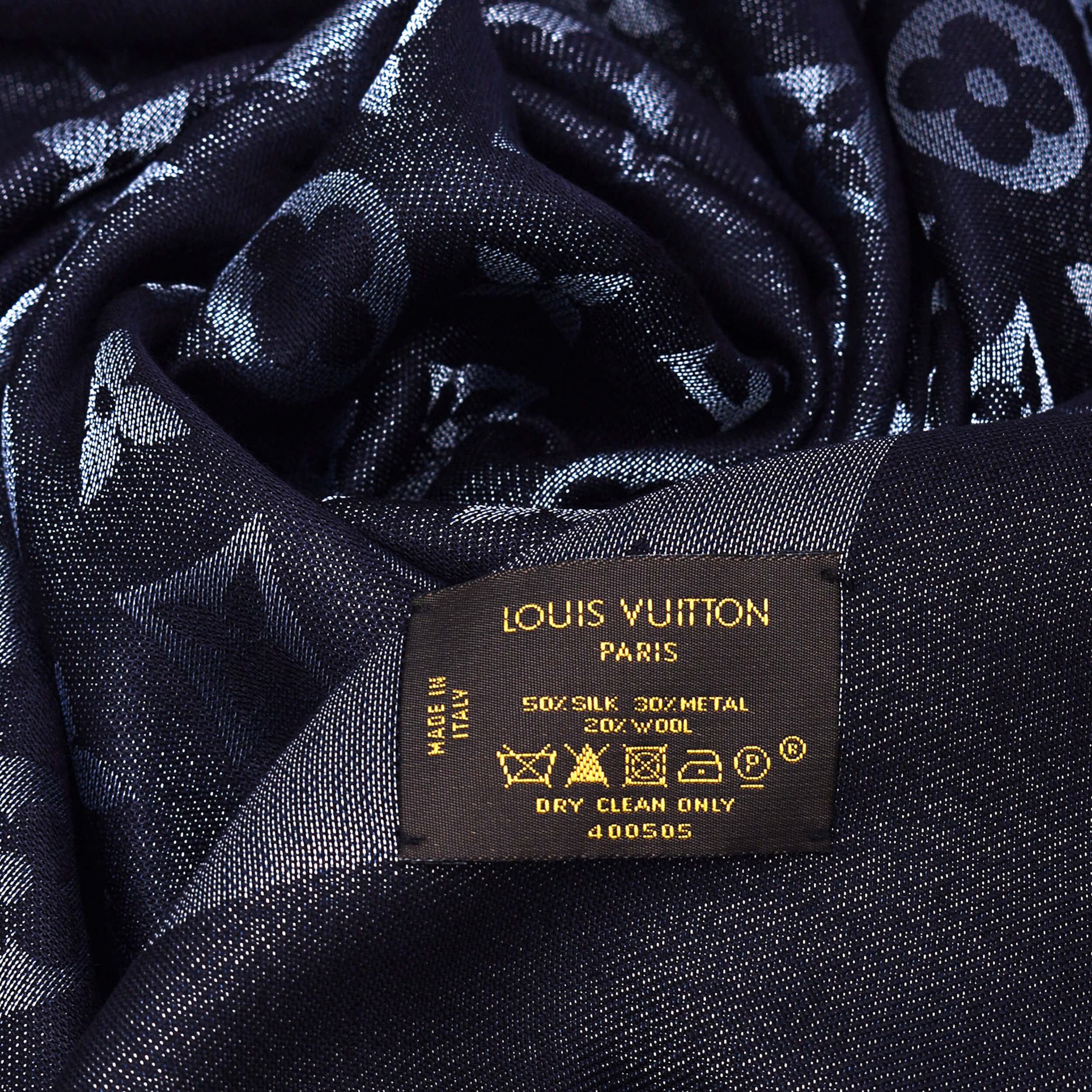 Louis Vuitton - Antrachite Monogram Shine Classic Shawl